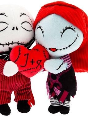 Disney Jack and Sally Red with Heart nwt